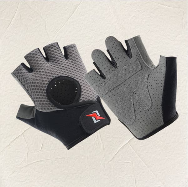 INF Andningsbara cykelhandskar - Half Finger Sports Handskar med Anti-Slip Silikon
