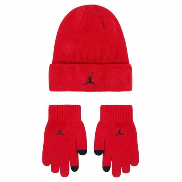 Hattu, huivi ja hanskat Nike Jan Jordan Essentials Punainen