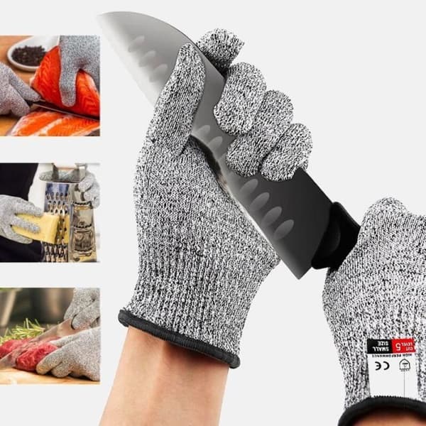 GANT FÖR TOUCHSKÄRM, S--1 par magic trädgårdshandskar 5 nivåer, säkerhets motståndskraftiga arbets-handskar mot skärskador.