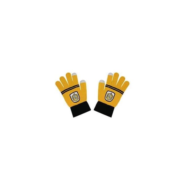 E-Touch Hufflepuff Handskar - Cinereplikor - Harry Potter - Gul - Vuxen - Unisex