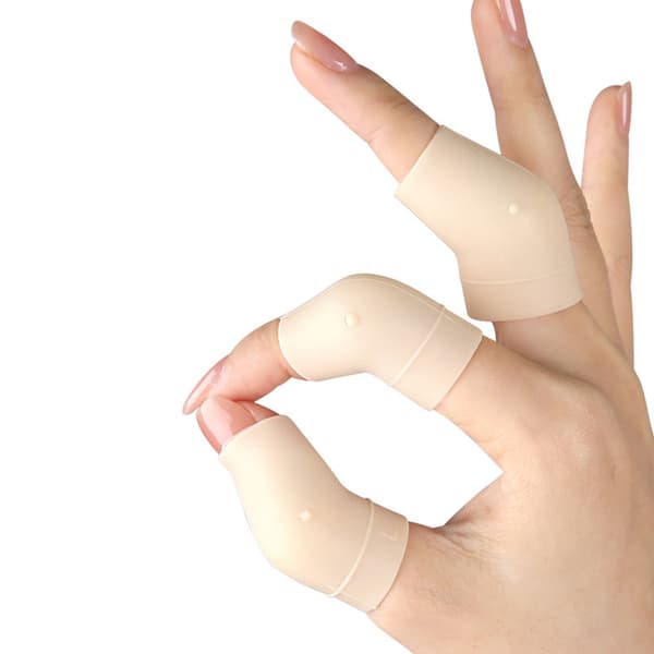 INF 5 stk. hudfargede silikonemassasjefingertutter