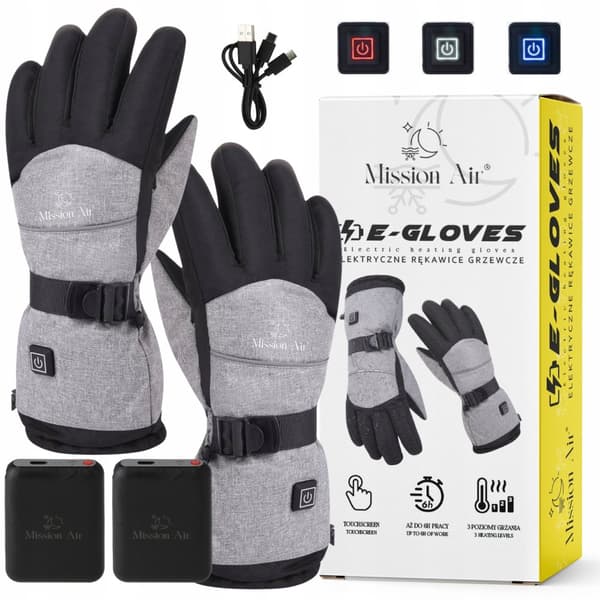 E-GLOVES lämmitettävät käsineet (+ POWERBANKS)