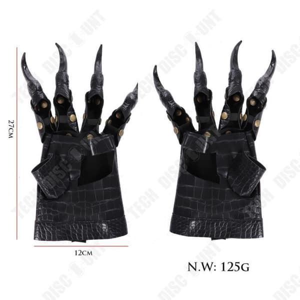 TD® Halloween-dekorations-spökhandskar Punk Halloween Skräckrekvisita Kostymtillbehör Dragon Claw-handskar