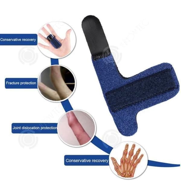 INNOVTEC - Fingerskyddshållare - Fingerskyddskåpa - Storlek L - Blå