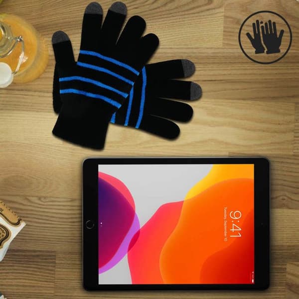 Gants för Pekskärm Unisex Bevarad taktil känsla Akashi Svart och blå