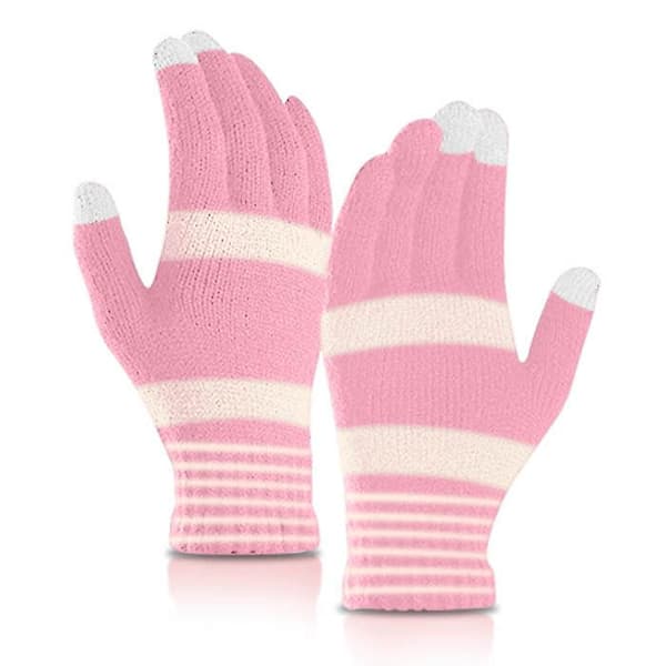 Handskar för Touchskärm Kvinna Behållning av taktil fluiditet Akashi Fluoros rosa