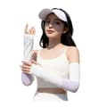 Miniatyrbillede 1 af 6: INF Patchwork Arm Sleeves til sommer solbeskyttelse Lilla S