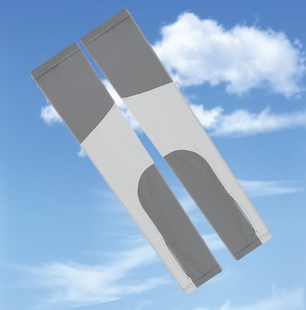 INF Patchwork Arm Sleeves til sommer solbeskyttelse Grå XL