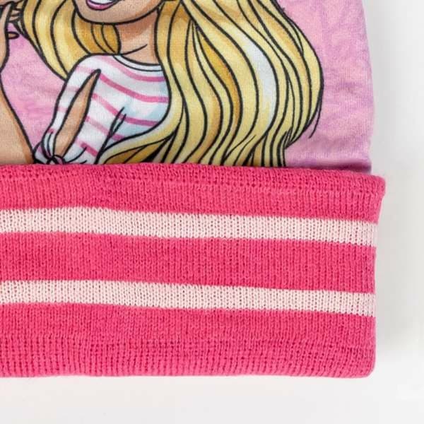 Hat, Halstørklæde og Vanter Barbie 2-8 år