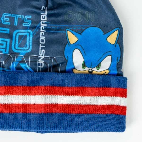 Hat, Halstørklæde og Vanter Sonic 2-8 år