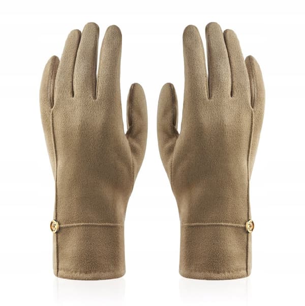 GFD-09 BEIGE Damhandskar i mocka
