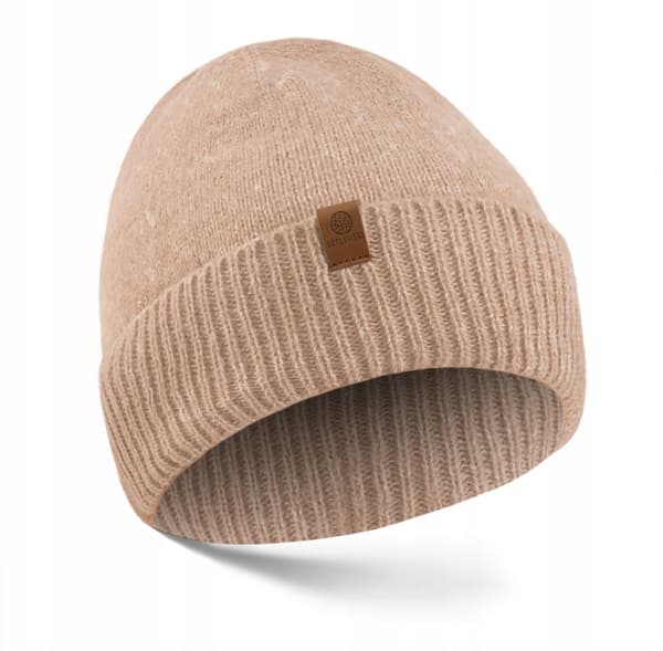 BCD-BK-05 BEIGE Naisten rullattava lippalakki TALVI