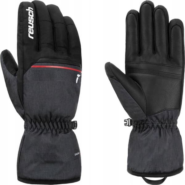 REUSCH Snow King hiihtohanskat harmaa koko 9