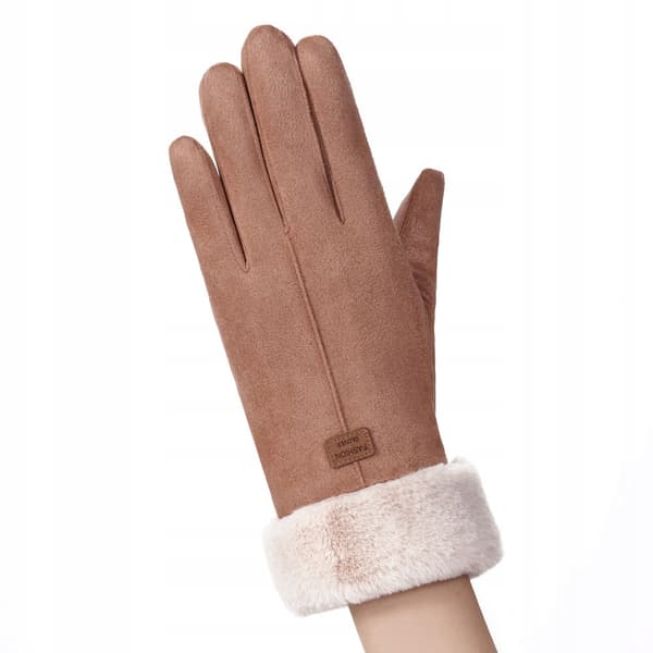 Läderhandskar Dam TOUCH 21cm Beige R03