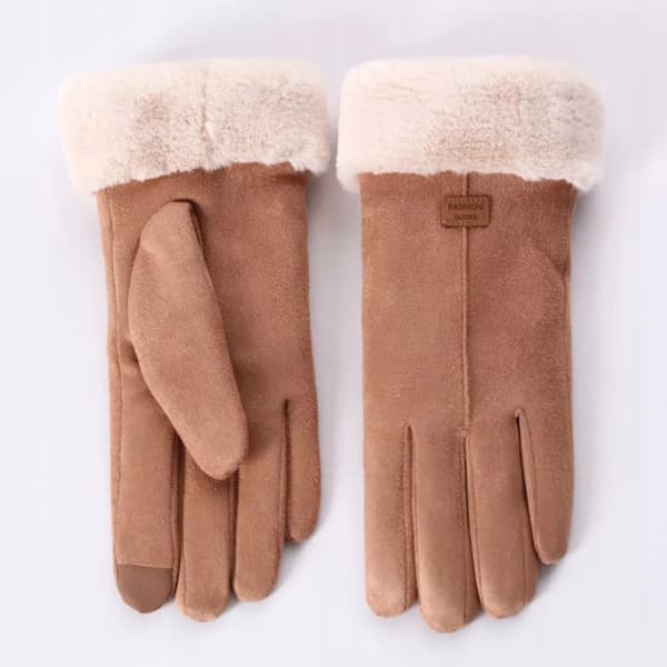 Läderhandskar Dam TOUCH 21cm Beige R03