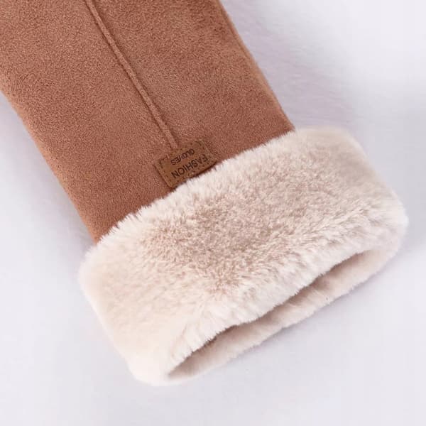 Läderhandskar Dam TOUCH 21cm Beige R03