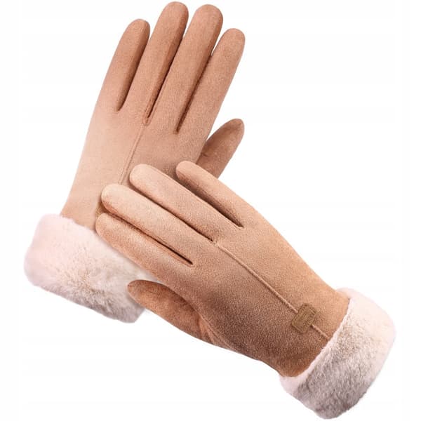 Läderhandskar Dam TOUCH 21cm Beige R03