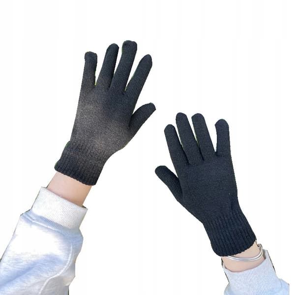 Akrylhandskar Warm TOUCH 20cm Svart R01