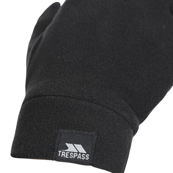 Fleecehandskar - Trespass - Gaunt II - Svart - Unisex - Antipilling