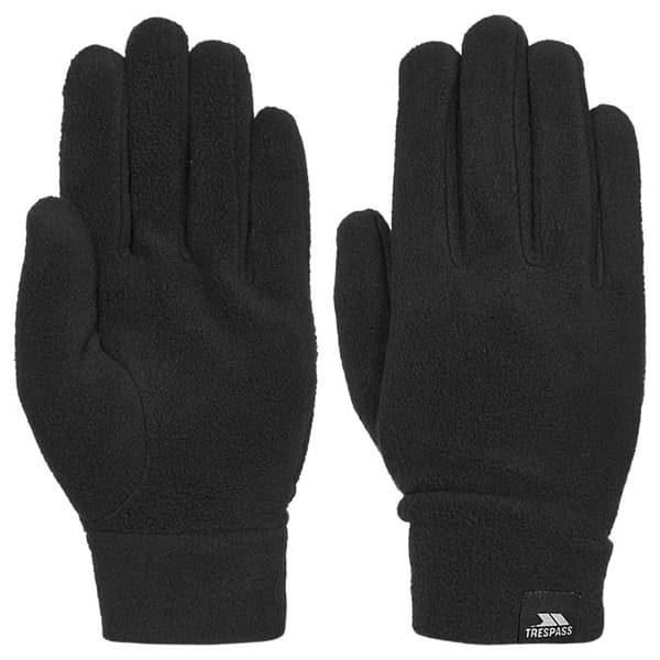 Fleecehandskar - Trespass - Gaunt II - Svart - Unisex - Antipilling