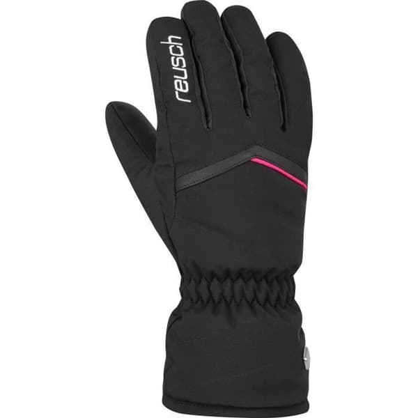 Skihandskar - Reusch - Marisa - Svart/vit/rosa - Storlek 8 - Andningsbar