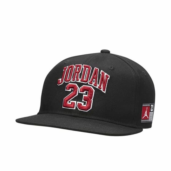 Träningskeps Jordan Jordan Jersey Flatbrim Infantil Svart