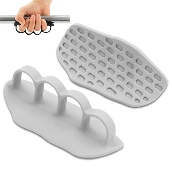 INF Nya Grip Strengthener Silikonhandskar för Träning Grå