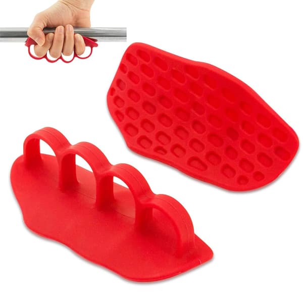 INF Nya Grip Strengthener Silikonhandskar för Träning Röd
