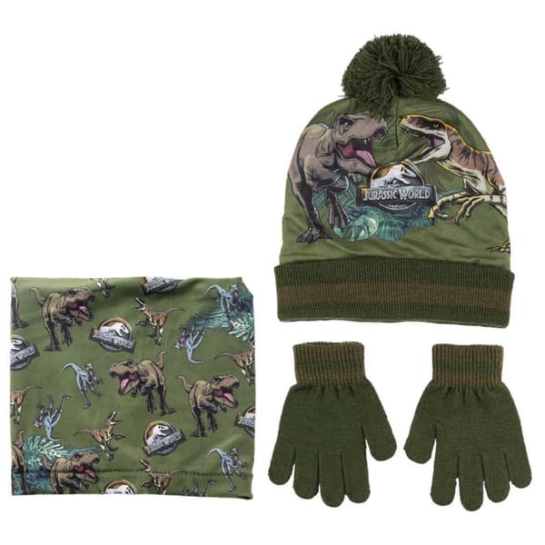 Hat, Gloves and Neck Warmer Jurassic Park 3 Delar