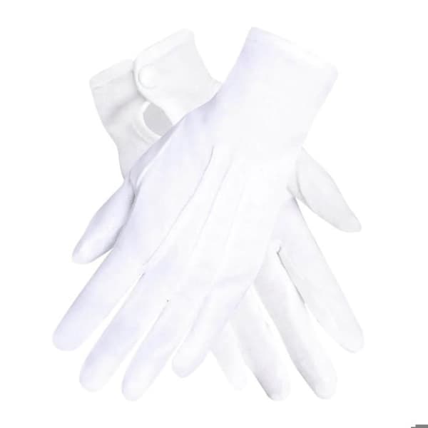 Blandade vita handskar - Boland - Polyester med tryckknapp