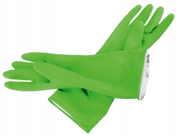 Latexhandskar för rengöring, slitstarka M, återanvändbara Aloe