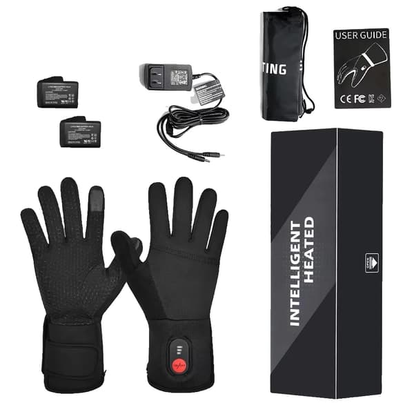 Opvarmede handsker til vinter, 3 varmeindstillinger, genopladeligt batteri,XL-2XL = XL-2XL, Opvarmede Handsker SW04