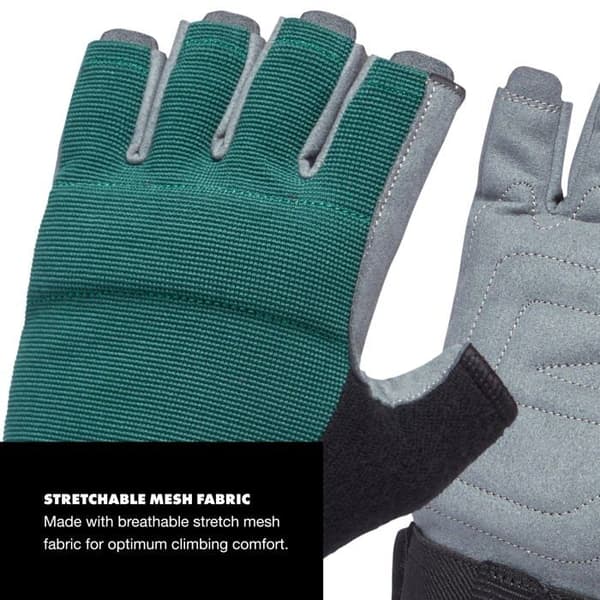 Black diamond - BD8018683028XS1 - Kvinnors Crag Halvhandskar Gants d'escalade, Raging Sea, Extra Small
