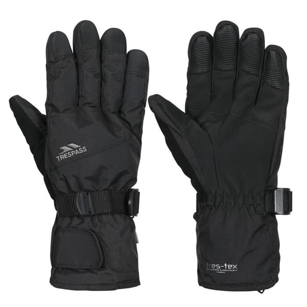 Skihandskar - Trespass - Ergon II - Thinsulate - Unisex - Svart