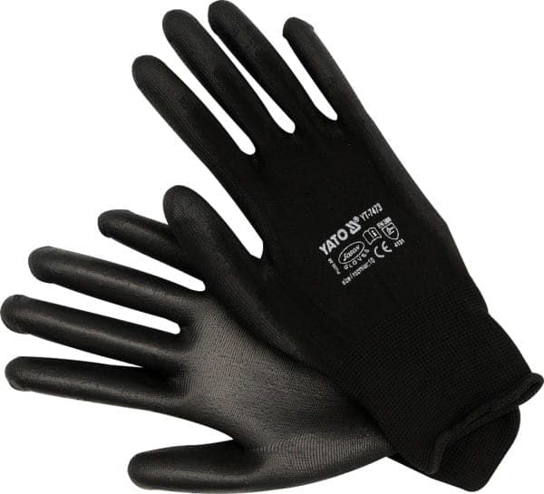 YATO NYLONHANDSKER SORT 10 7473