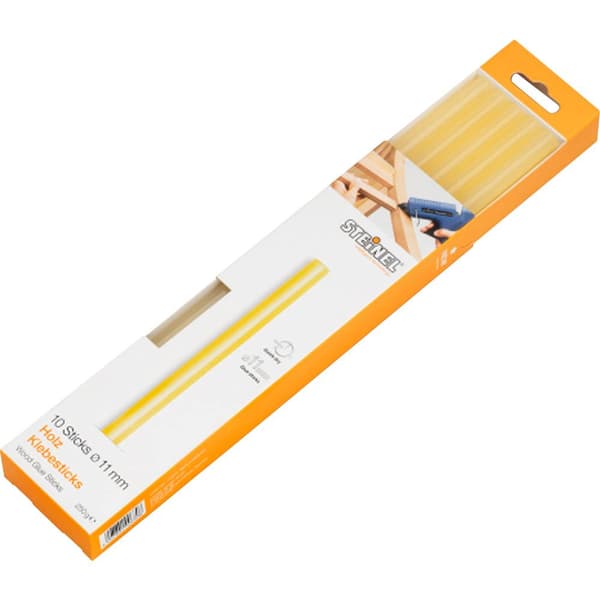 Steinel 006778 Limstift 11 mm 250 mm Transparent-gul 250 g 10 st