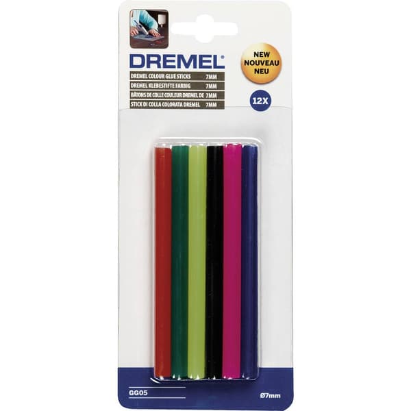 Färglimpatron Dremel GG05 Olikfärgat sorterade 12 st