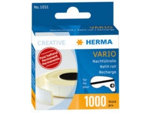 HERMA Vario - dobbelthæftende tern - 12 x 13 mm - permanent
