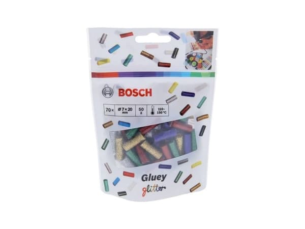 Bosch Accessories Gluey Varmlimpinde 7 mm 20 mm Glimmereffekt 58 g 70 stk