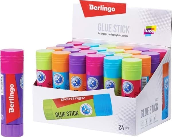 Fuze limstift, 20g, 24 stk, Berlingo