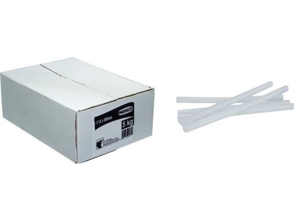 Modeco liimapalat muoville 12 mm x 200 mm läpinäkyvä 250 kpl 5 kg PRO-T (MN-97-994-5)
