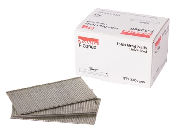Makita - Brad nails - 2000 delar - 1.3 mm - längd: 50 mm - bredd: 1.6 mm - för Makita DBN600RTJ, DBN600Z, DBN600ZJ, GF600SE