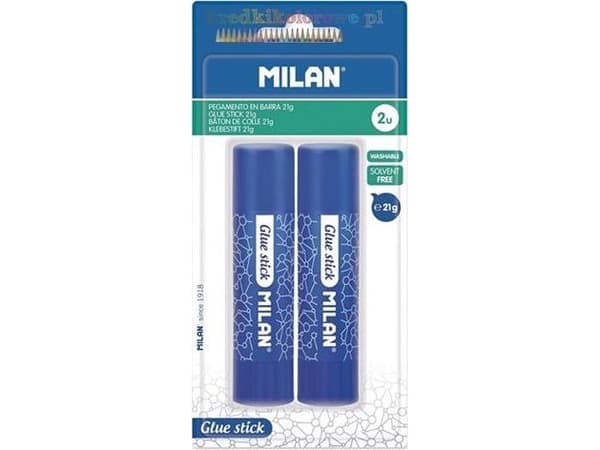 MILAN Limstift 21 gram 2 stk Blister - (12 stk.)