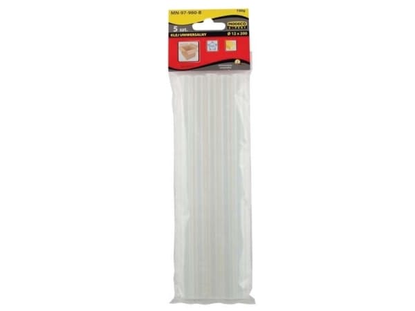 Modeco 12 mm x 200 mm kirkkaat liimapatruunat 5 kpl 0,1 kg Universal GEN-T (MN-97-980-B)