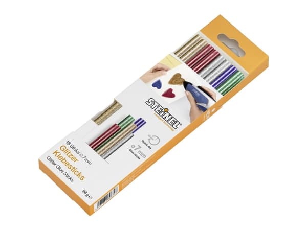 Steinel KLEBESTICKS 7MM GLITZER 96GR Varmlimpinde 7 mm 150 mm Farverig med glitter 0.097 kg 16 stk