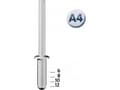 Miniatyrbilde 2 av 5: Novus aluminiumsnagler A4/8 NOVUS [70 stk.]