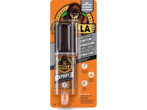 Gorilla Kristallklart epoxilim - 25 ml.