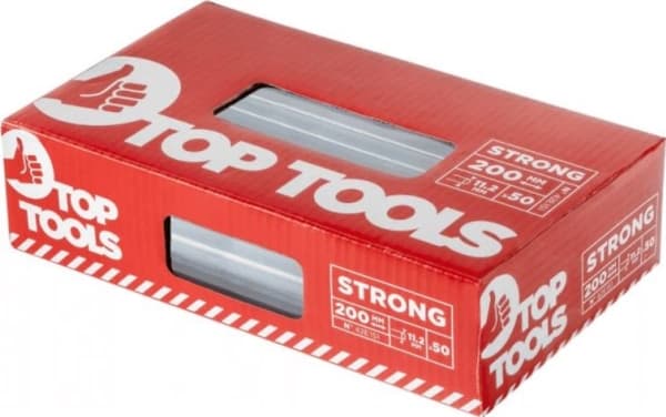 Liimapalat Top Tools 11 mm x 200 mm läpinäkyvä 50 kpl 42E151