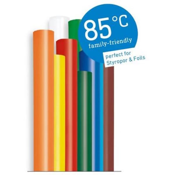 Steinel Limstift 7 mm 150 mm Flerfärgad, Röd, Gul, Grön, Orange, Vit, Brun, Svart 96 g 16 st