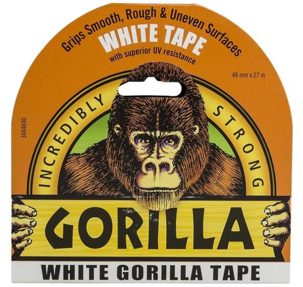 Gorilla teippi "White" 27m